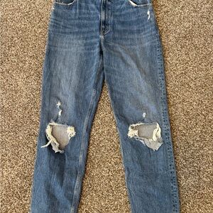 Abercrombie & Fitch Blue Straight Leg Jeans